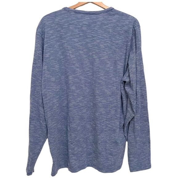 BONOBOS SHIRT, Henley Long Sleeve Blue Size XL - Picture 2 of 5